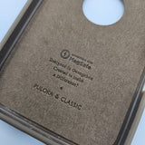 iPhone Corner Stitched Luxury Leather Logo Cut Hidden Magsafe Case