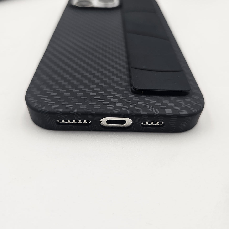iPhone Carbon Fibre Wristband Matte Case