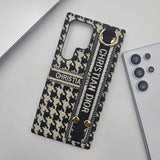 Samsung Galaxy S24 Ultra CD Vertical Horizontal Belt Embroidery Case