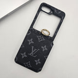 Samsung Galaxy Z Flip 6 Luxury Brand Card Pocket Wallet Ring Holder Case