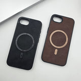 iPhone 16E Super High Magnetic Magsafe PU Leather Case