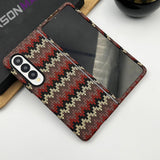 Samsung Galaxy Z Fold 3 Woolen Texture Pattern Case Cover