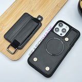iPhone 15 Series Luxury Magsafe Leather Detachable Wallet Case Cover