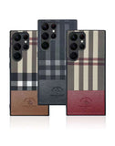 Samsung Galaxy S22 Ultra Santa Barbara Polo Plaid Premium Leather Case