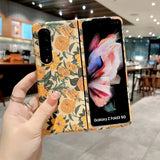 Samsung Galaxy Z Fold 4 Ultra Thin Floral Hard Shell Case Cover