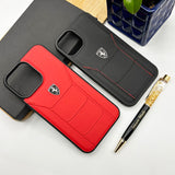 iPhone Ferrari Sports Car Leather Stitched Case Cover