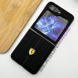 Samsung Galaxy Z Flip 5 Ferrari Logo Suitcase Line Design Case Cover