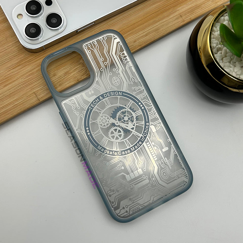 iPhone 14 Mecha Circuit Board Design Magsafe Case Cover Clearance Sale