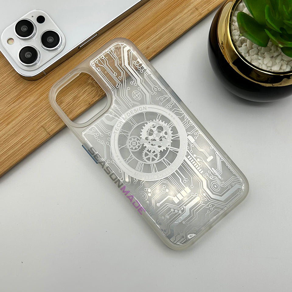 iPhone 14 Mecha Circuit Board Design Magsafe Case Cover Clearance Sale