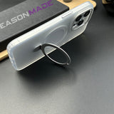 iPhone Luxury Frosted Matte Finish Magsafe With Magnetic Holder Hard Case Cover