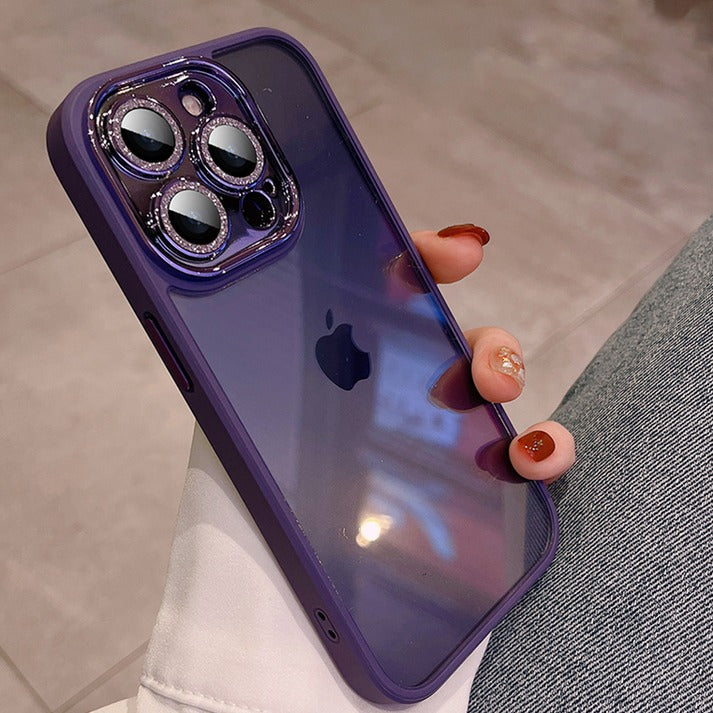 iPhone 14 Pro Max Purple Shimmer Camera Lens Protection Case Clearance Sale