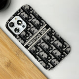iPhone 15 Series Luxury Brand CD Vertical Belt Stitched Case Cover