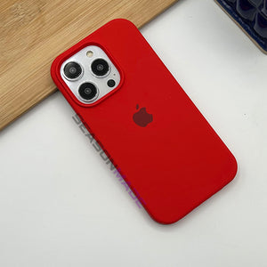 iPhone 15 Series Liquid Silicone Case Cover Red