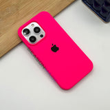 iPhone 15 Series Liquid Silicone Case Cover Hot Pink