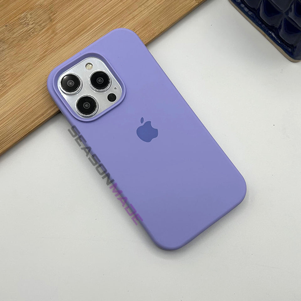 iPhone Liquid Silicone Case Cover Viola Lavender