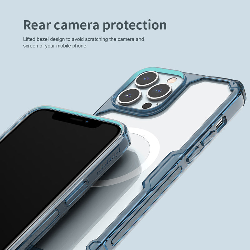 Nillkin iPhone 15 Series Magsafe Clear Drop Resistant Magnetic Case Cover