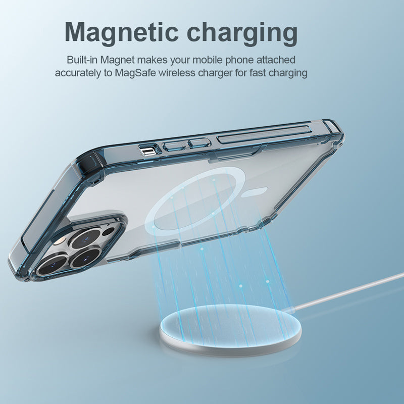 Nillkin iPhone 15 Series Magsafe Clear Drop Resistant Magnetic Case Cover