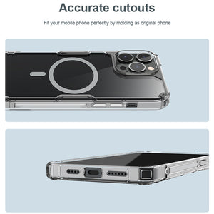 Nillkin iPhone 15 Series Magsafe Clear Drop Resistant Magnetic Case Cover