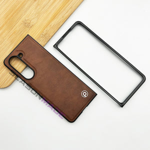 Samsung Galaxy Z Fold 5 Luxury Leather Shockproof Case Cover