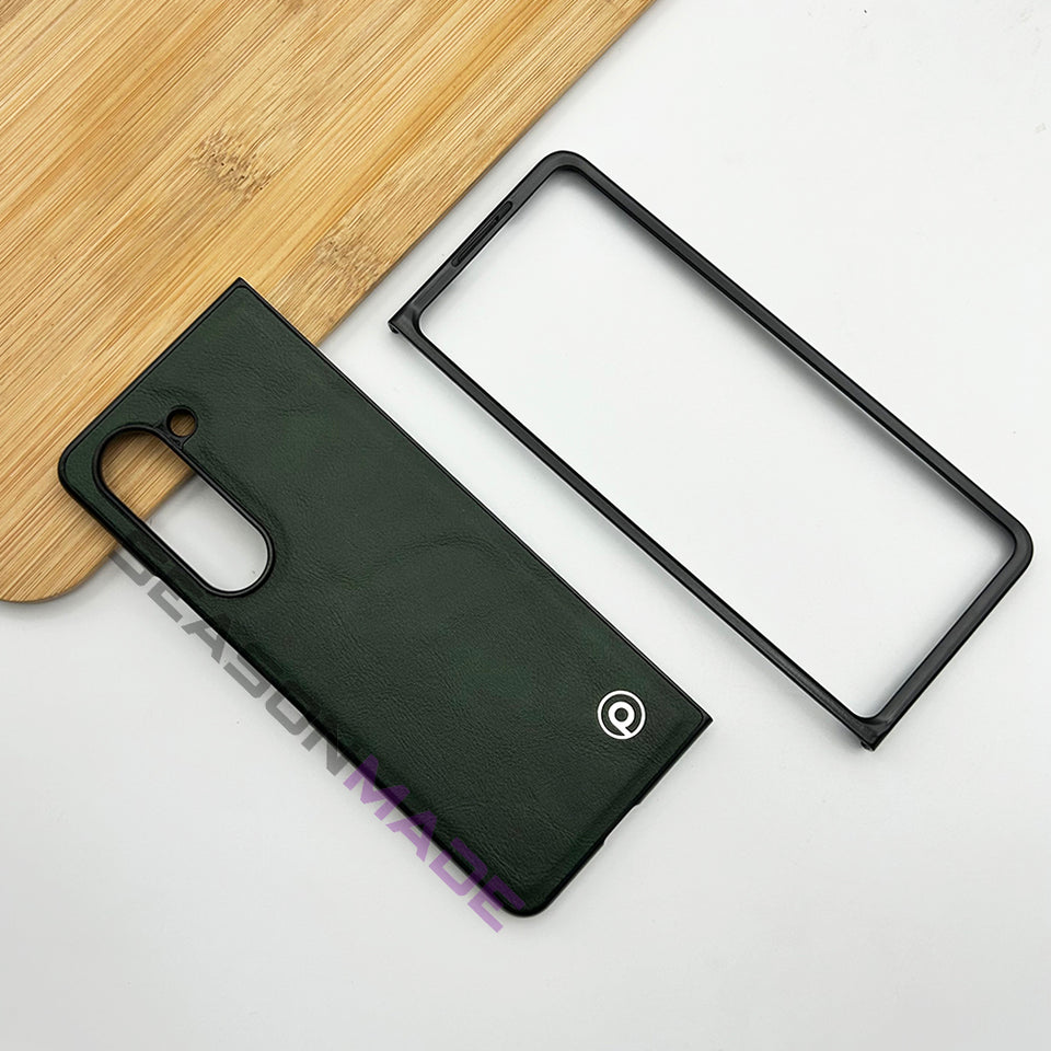 Samsung Galaxy Z Fold 5 Luxury Leather Shockproof Case Cover