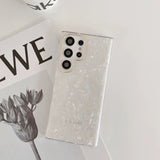 Samsung Galaxy S25 Ultra Glitter Shell Marble Pattern Case