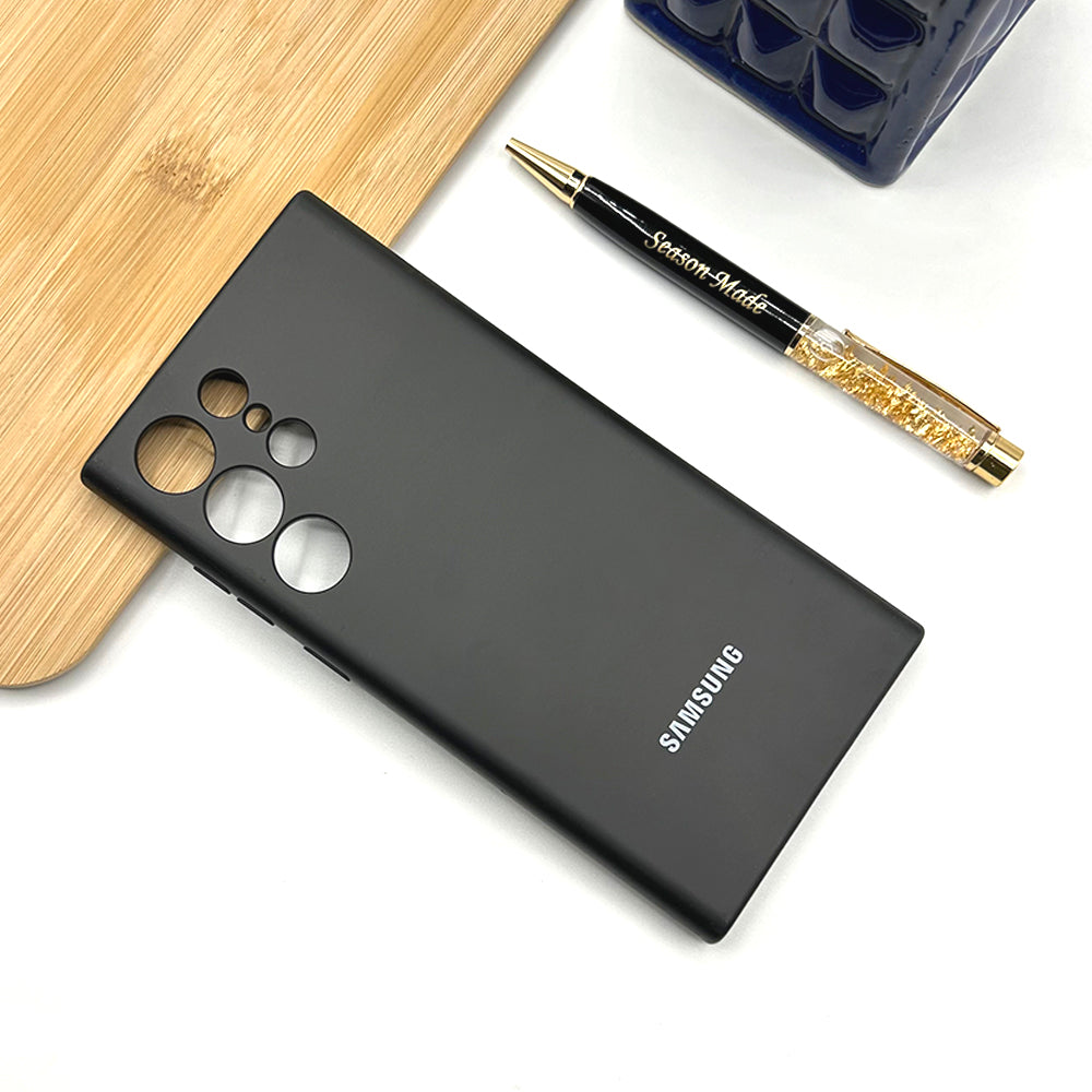 Samsung Galaxy S24 Ultra Liquid Silicone Case Cover Black