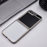 Chrome Hard Case Anti-Yellow for Samsung Galaxy Z Flip 6 | Premium Chrome Finish | Non-Slip Grip