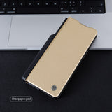 Samsung Galaxy Z Fold 5 Nillkin QIN Pro Flip Case Cover Gold