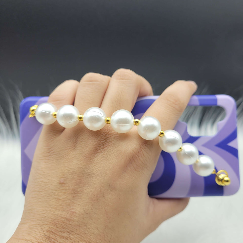 Blue Heart Pearl Holder Case Cover