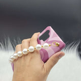 Purple Heart Pearl Holder Designer Case Cover