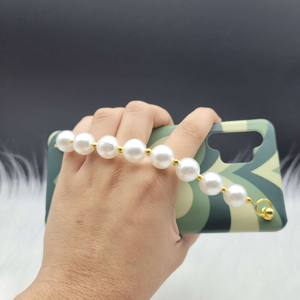 Green Heart Pearl Holder Printed Case Cover
