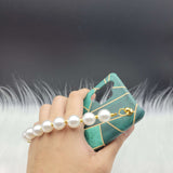 Green Geometric Pearl Holder Case Cover