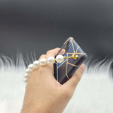 Blue Geometric Pearl Holder Designer Case Cover