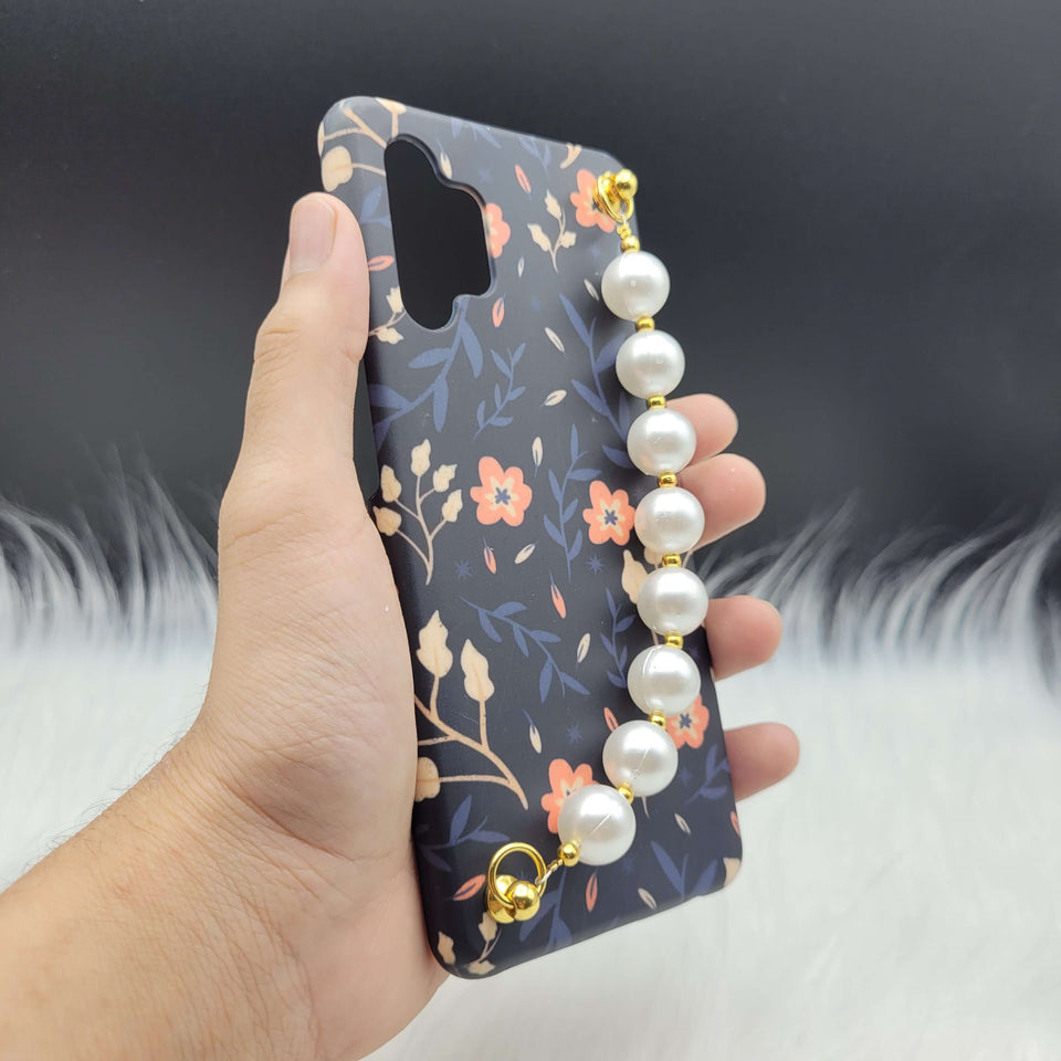 Orange Flower Pearl Holder Printed Case Cover