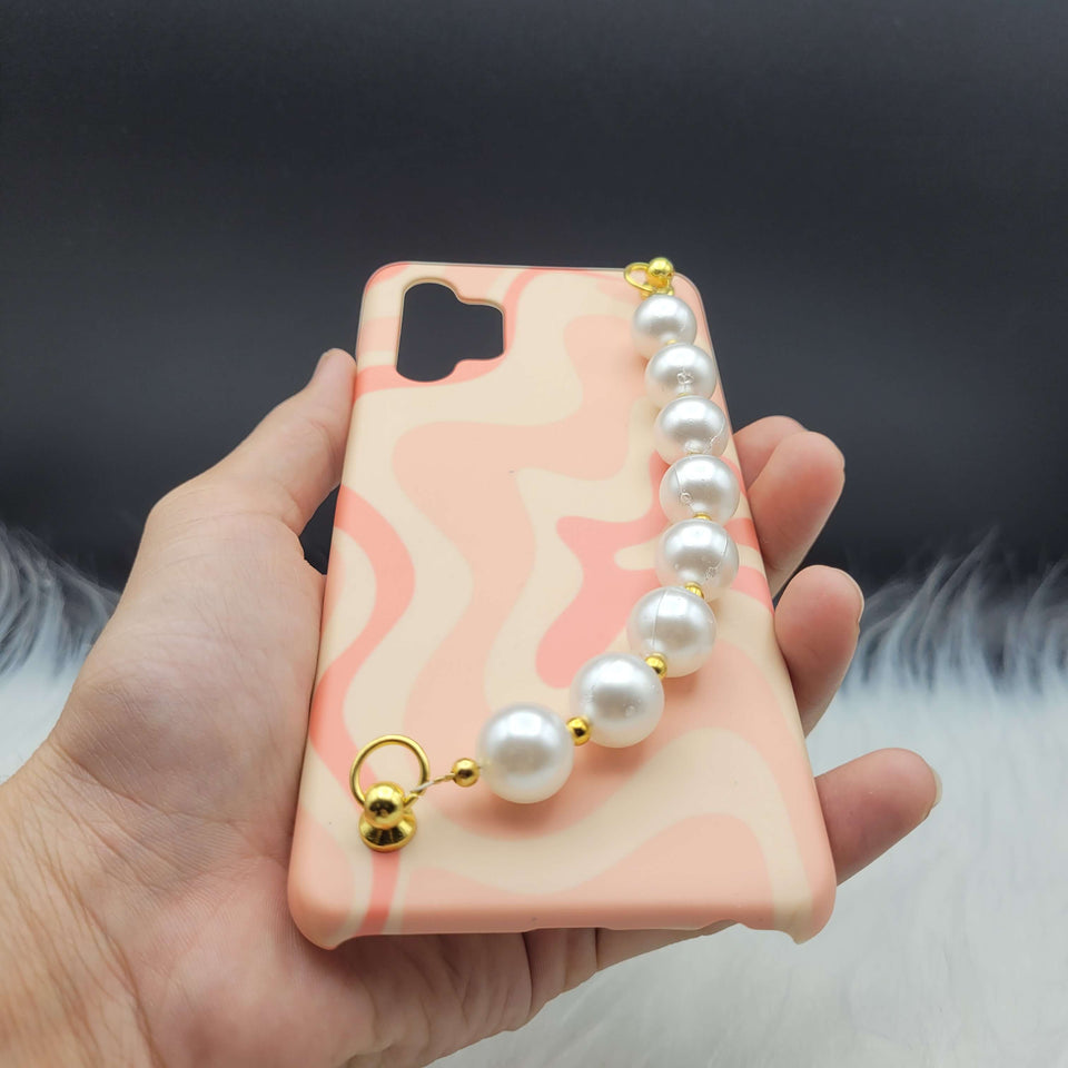 Pink Swirl Pearl Holder Printed Case Cover