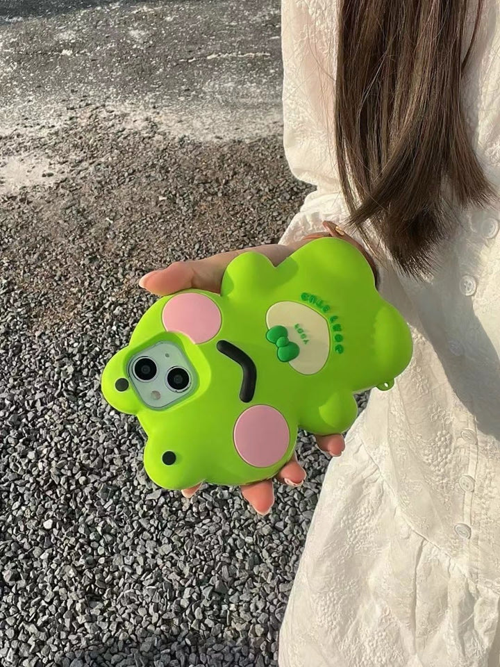 iPhone Cute 3D Big Frog Design Silicone Case Cover Clearance Sale