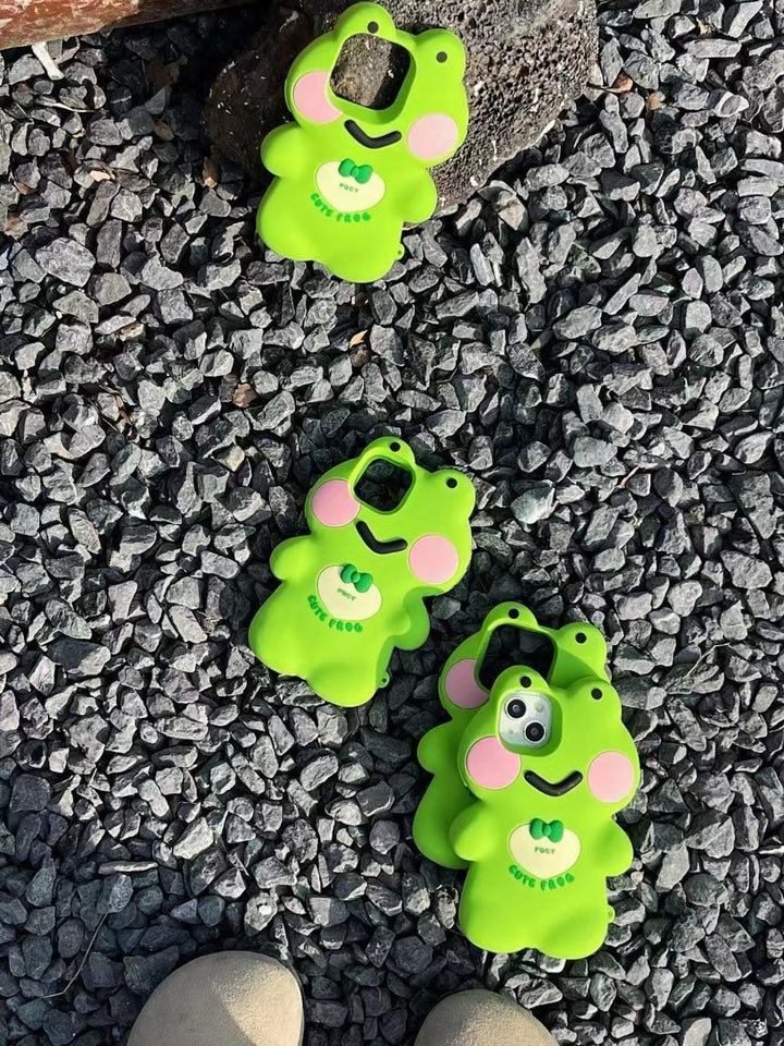 iPhone Cute 3D Big Frog Design Silicone Case Cover Clearance Sale