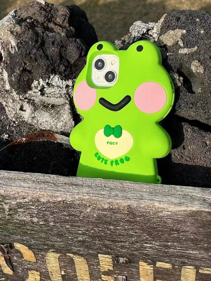 iPhone Cute 3D Big Frog Design Silicone Case Cover Clearance Sale