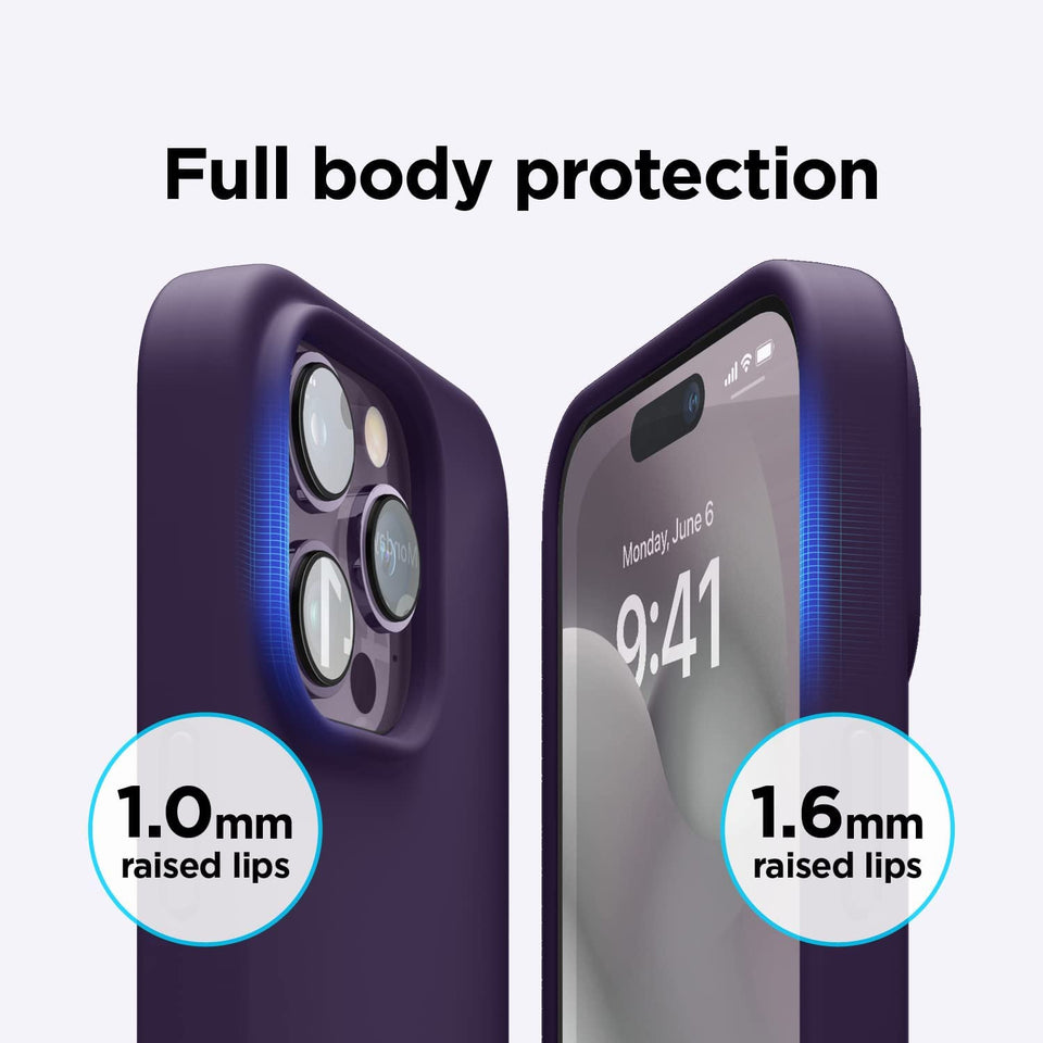 iPhone Deep Purple Premium Silicone Case Cover