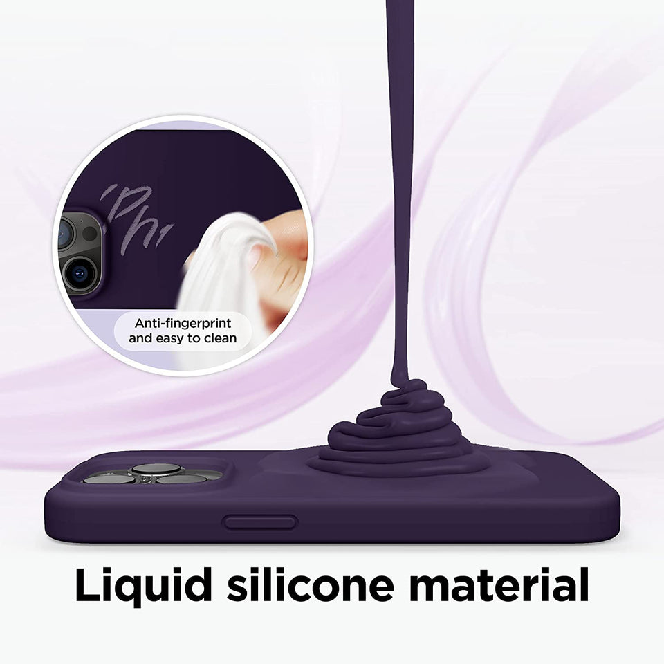 iPhone Deep Purple Premium Silicone Case Cover