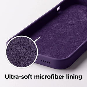 iPhone Deep Purple Premium Silicone Case Cover