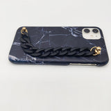Black Marble Chain Holder Case Cover