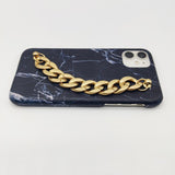 Black Marble Chain Holder Case Cover
