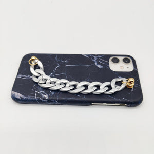 Black Marble Chain Holder Case Cover