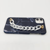 Black Marble Chain Holder Case Cover