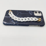 Black Marble Chain Holder Case Cover