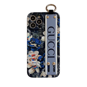iPhone Luxury Brand  GG Floral Belt Strap Belt Case Cover