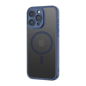 iPhone 15 Series Translucent Matte Finish Camera Lens Protection Magnetic Magsafe Case Cover