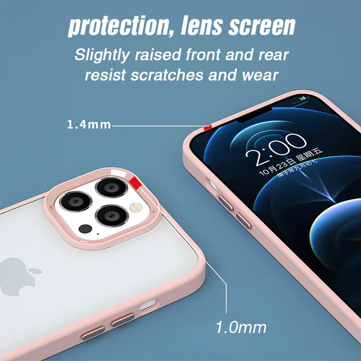 Luxury Metal Frame Lens Protection For iPhone 14 12 13 Pro Max Aluminum  Phone Case For iPhone 14 Plus Matte Hard Back Cover Capa