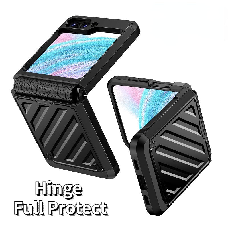 Samsung Galaxy Z Flip 5 Dual Carbon Layer Rugged Protection Case Cover